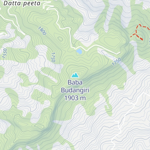 Map of Baba Budangiri