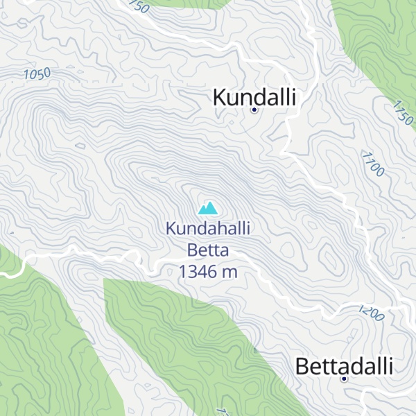 Map of Kundahalli Betta