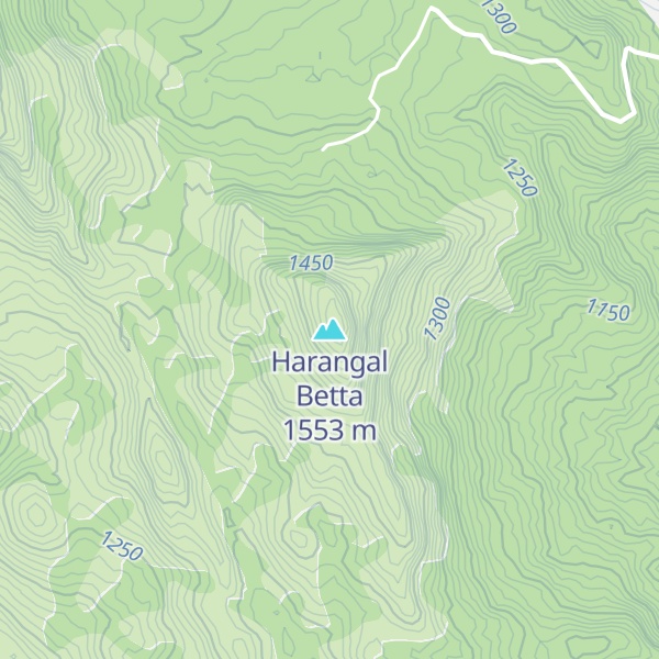 Map of Harangal Betta