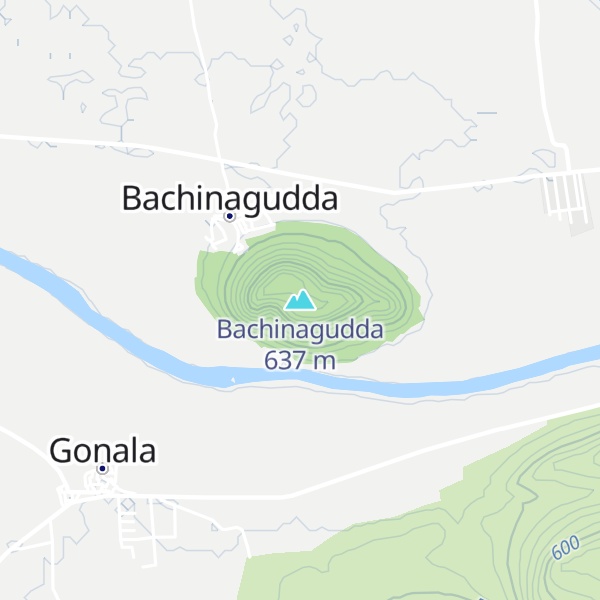 Map of Bachinagudda