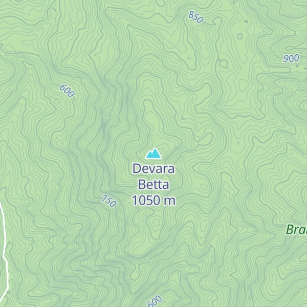 Map of Devara Betta
