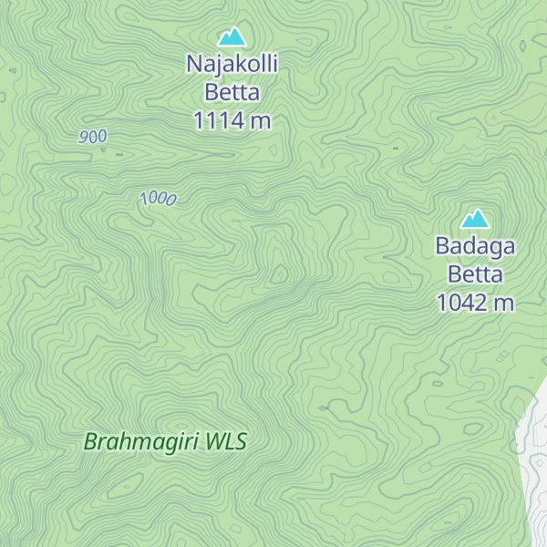 Map of Bollakka Betta