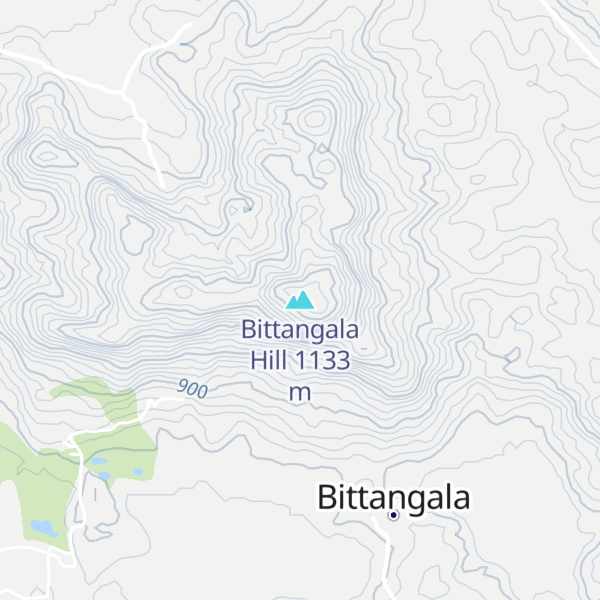 Map of Bittangala Hill