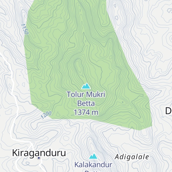 Map of Tolur Mukri Betta