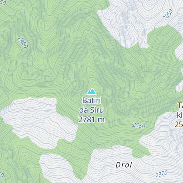 Map of Batiri da Siru