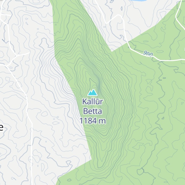 Map of Kallūr Betta