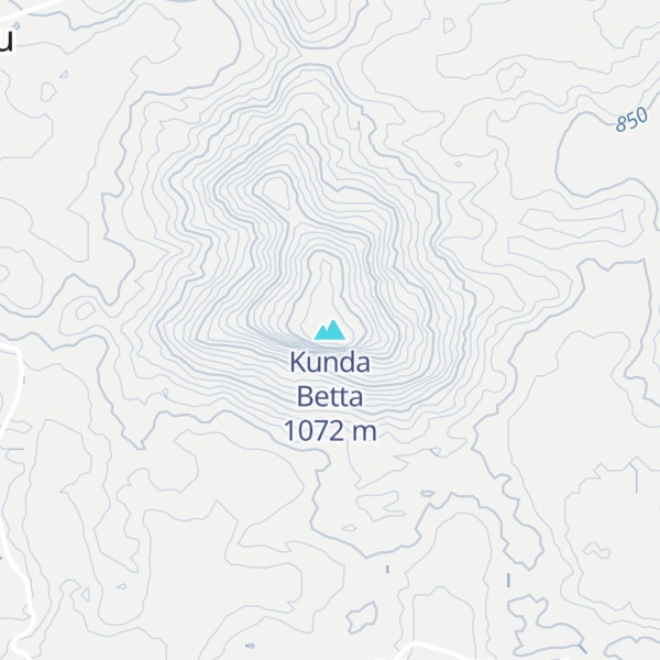 Map of Kunda Betta