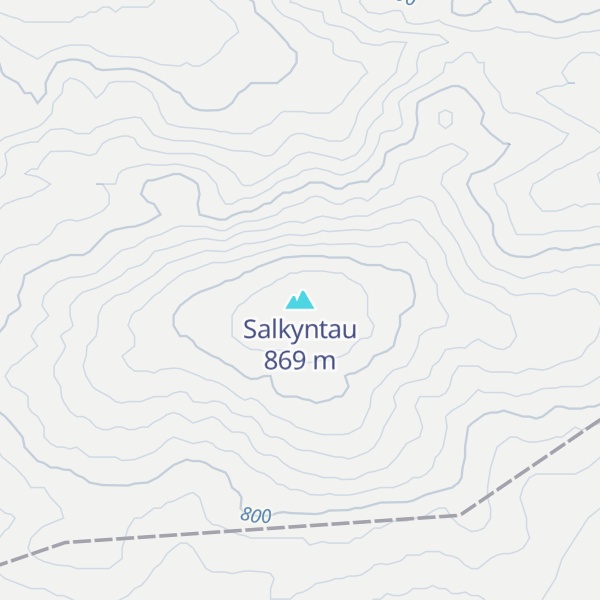 Map of Salkyntau