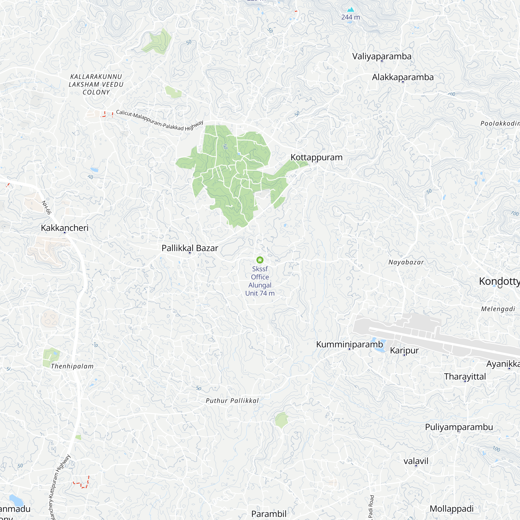 Skssf Office Alungal Unit map