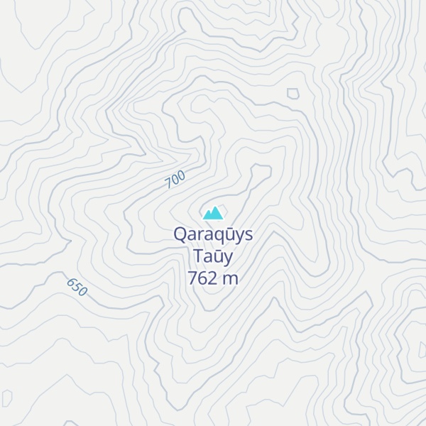 Map of Qaraqūys Taūy