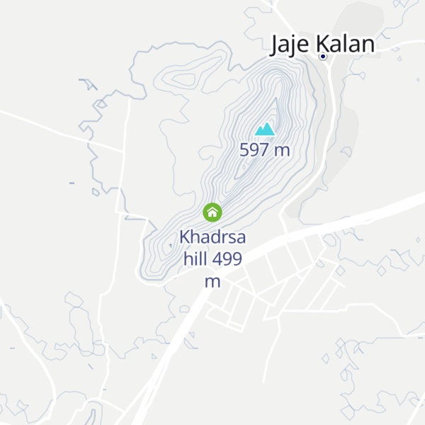 Map of Khadrsa hill