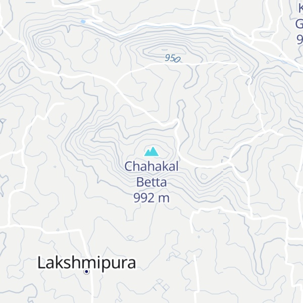 Map of Chahakal Betta