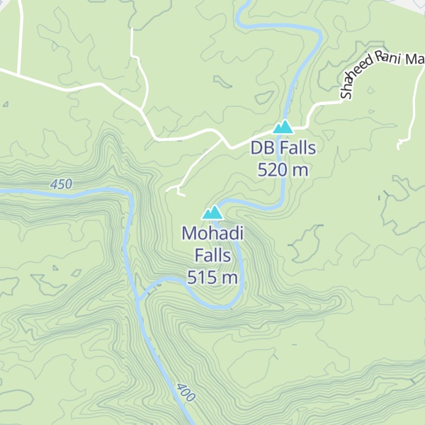 Map of Mohadi Falls