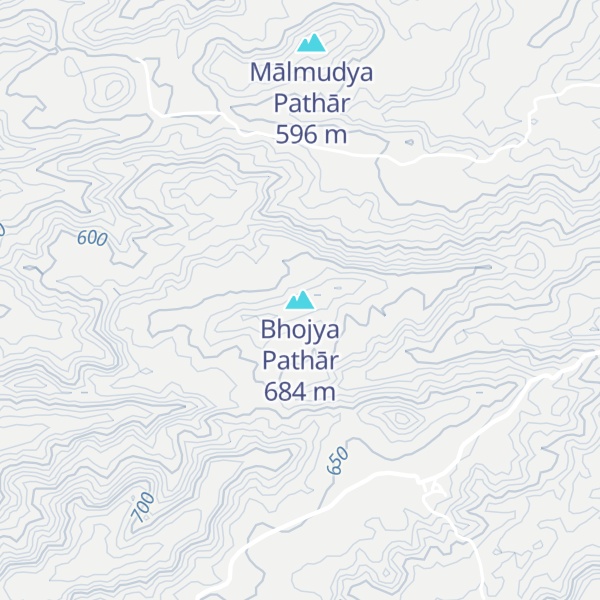 Map of Bhojya Pathār