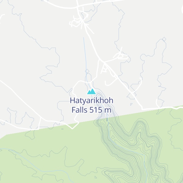 Map of Hatyarikhoh Falls