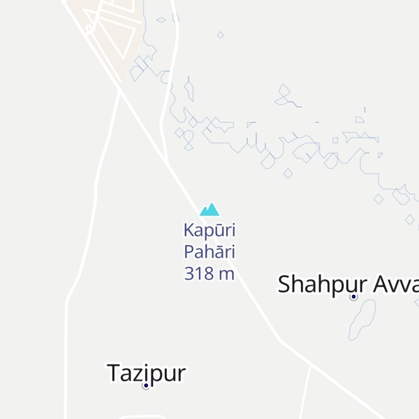 Map of Kapūri Pahāri