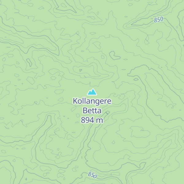 Map of Kollangere Betta