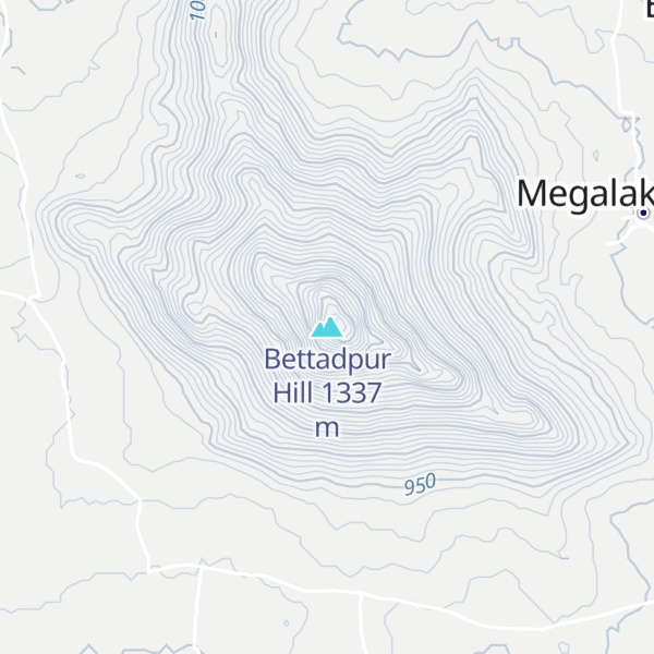 Map of Bettadpur Hill