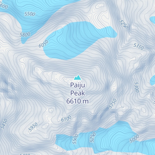 Map of Paiju Peak