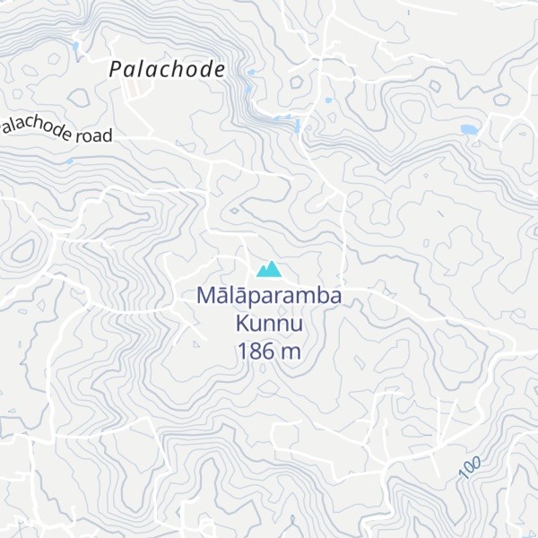 Map of Mālāparamba Kunnu