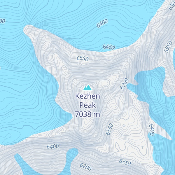 Map of Kezhen Peak