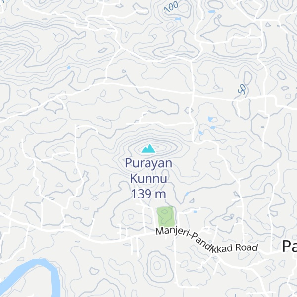 Map of Purayan Kunnu