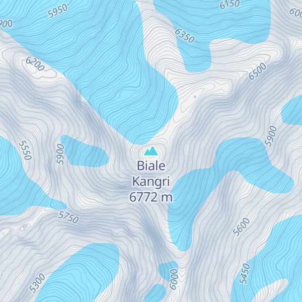 Map of Biale Kangri