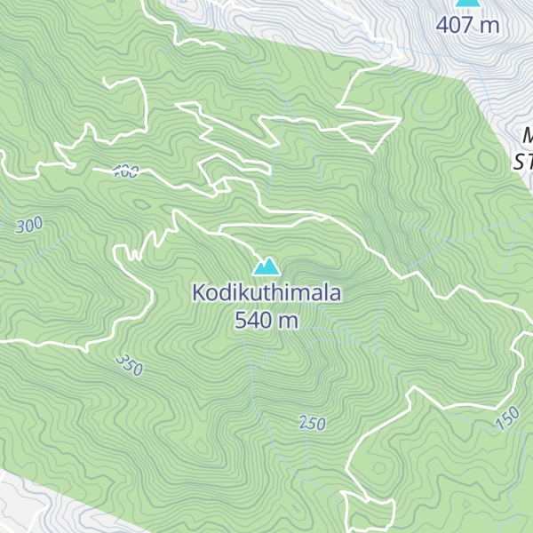 Map of Kodikuthimala
