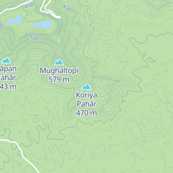 Map of Koriya Pahār
