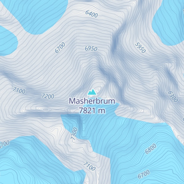 Map of Masherbrum