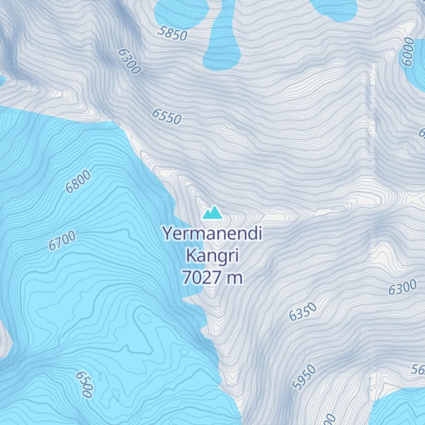 Map of Yermanendi Kangri