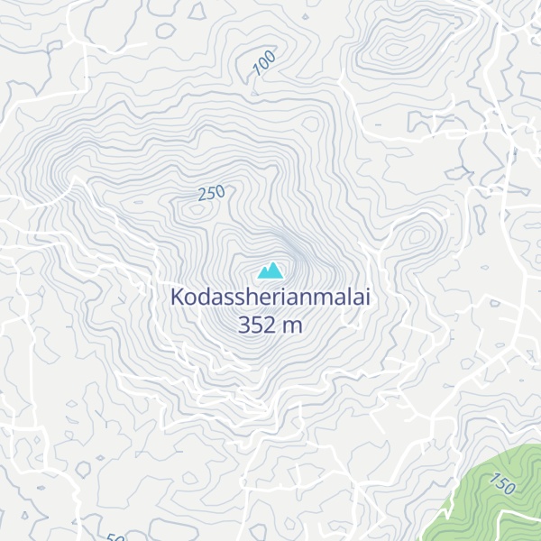 Map of Kodassherianmalai