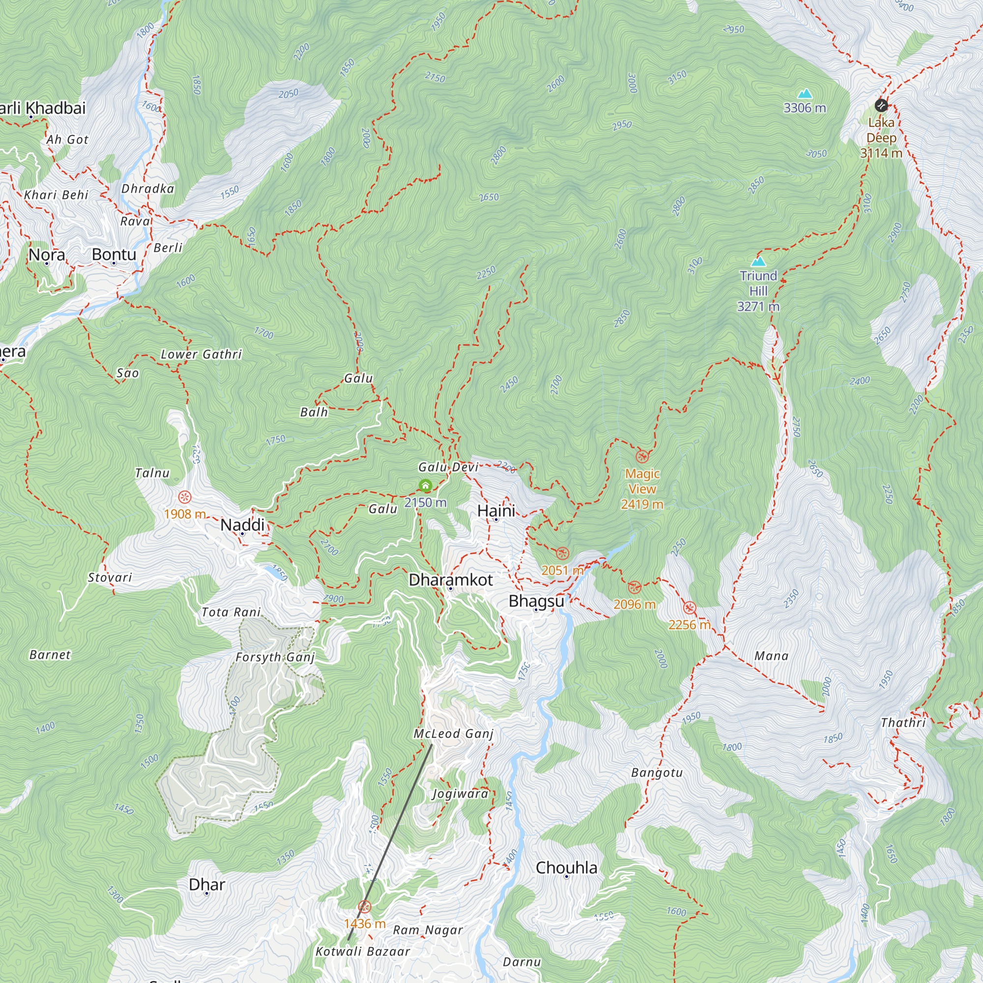 Hippie Trail cottage map
