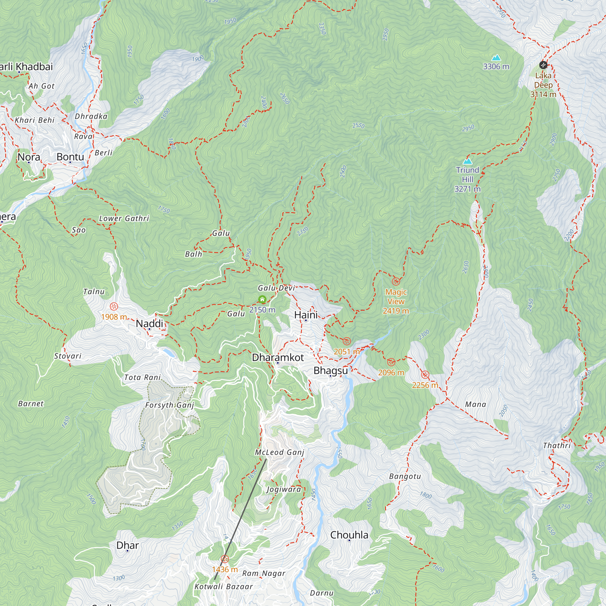 Hippie Trail cottage map