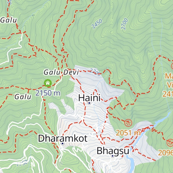 Map of Hippie Trail cottage