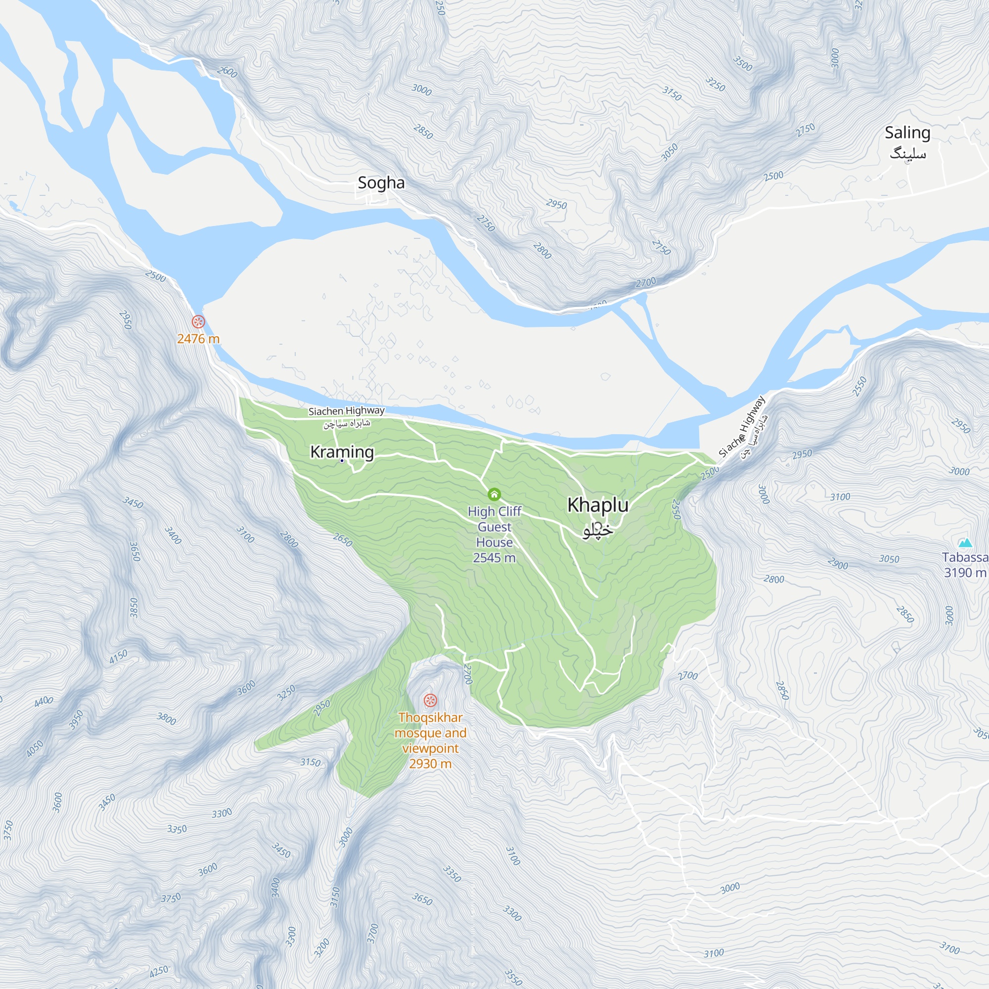 High Cliff Guest House map