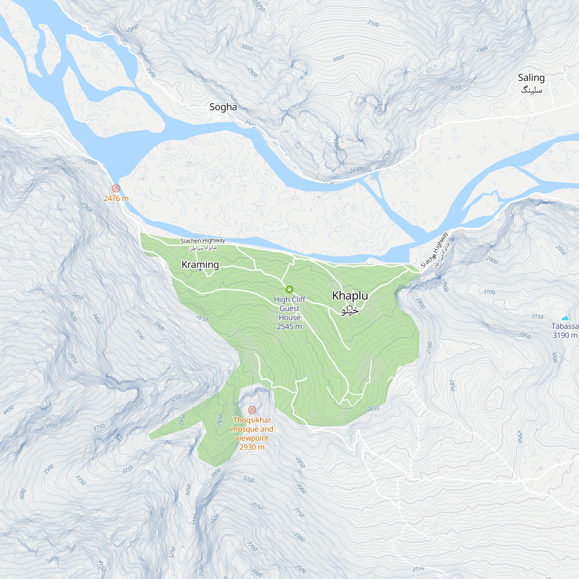 High Cliff Guest House map