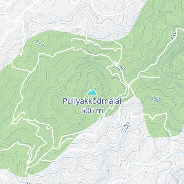 Map of Puliyakkōdmalai