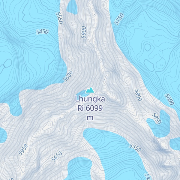Map of Lhungka Ri