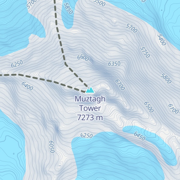 Map of Muztagh Tower