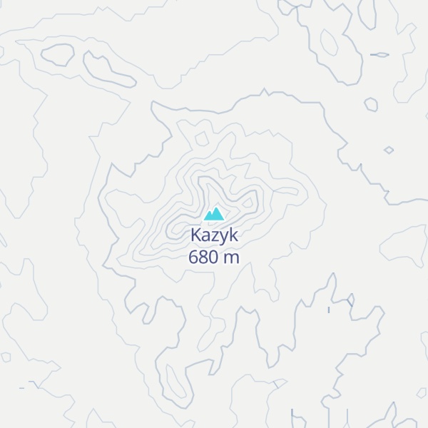 Map of Kazyk