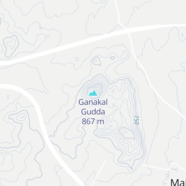 Map of Ganakal Gudda