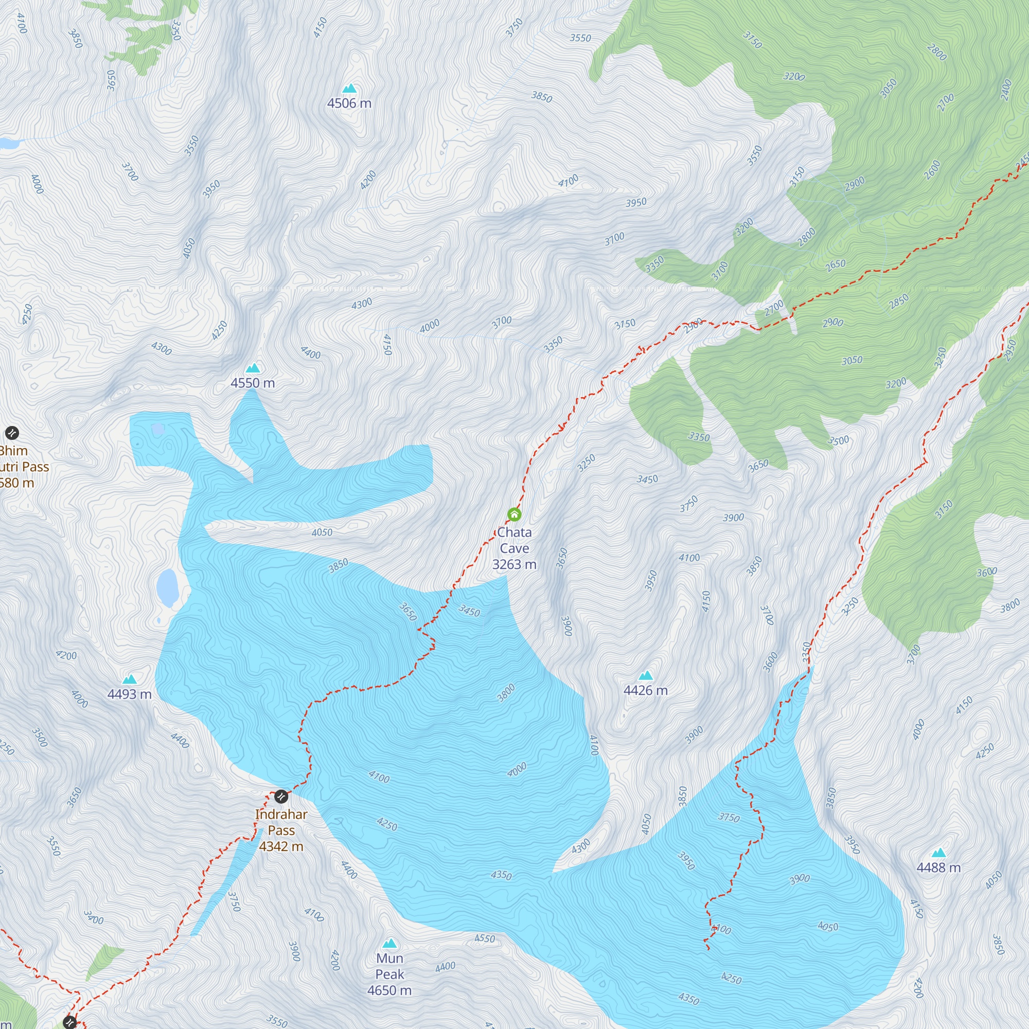 Chata Cave map