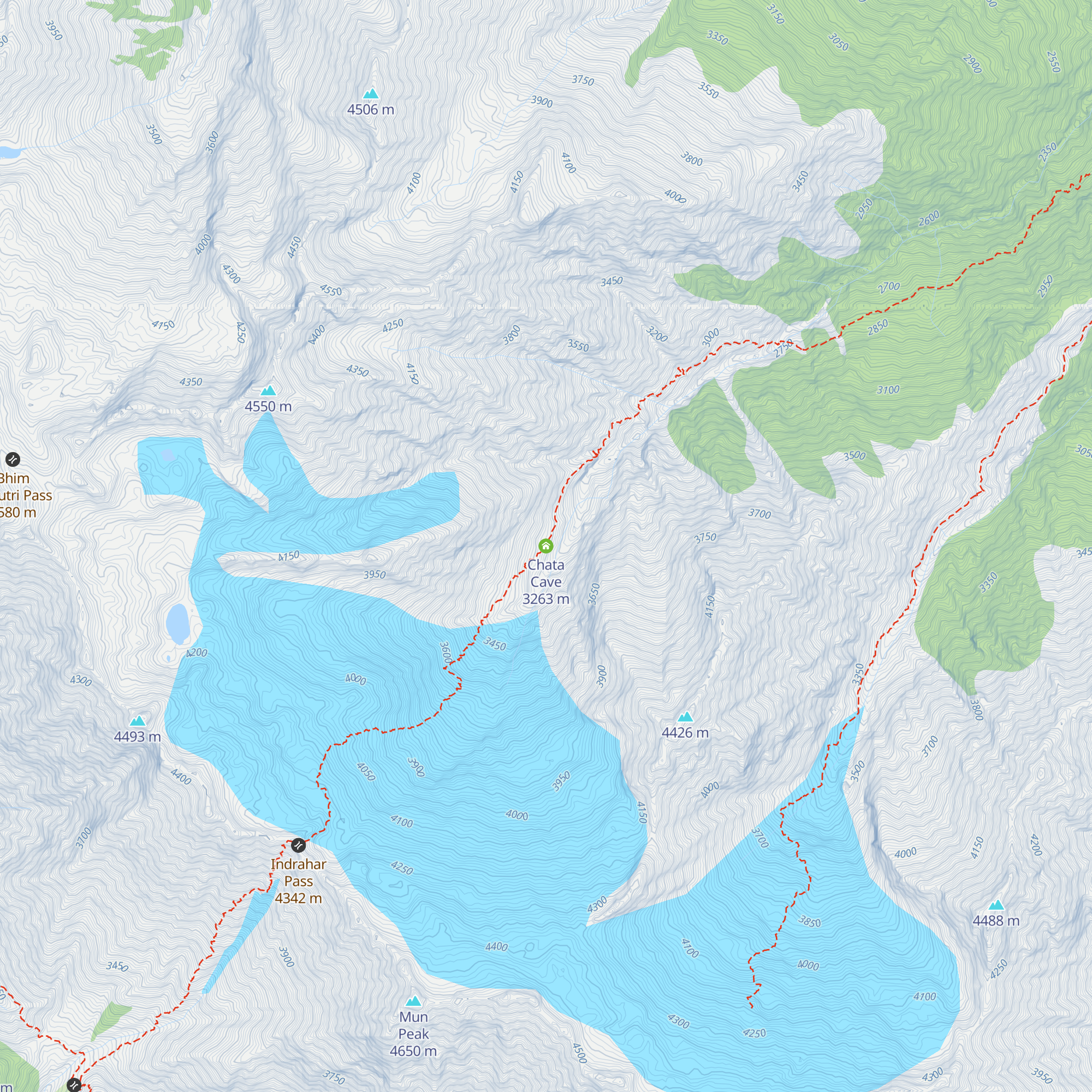 Chata Cave map