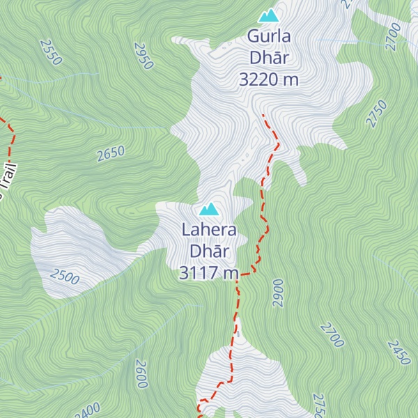 Map of Lahera Dhār