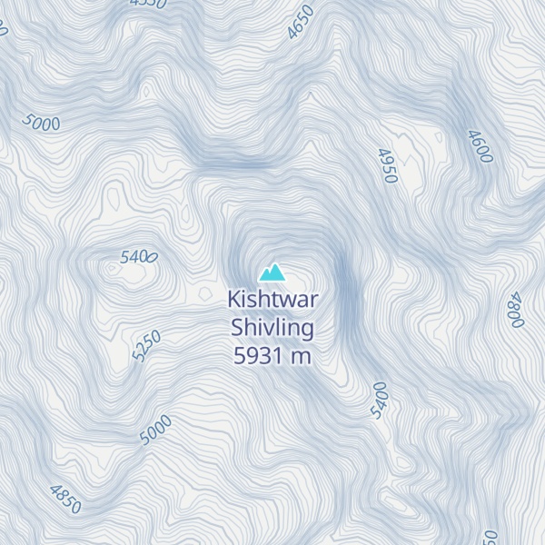 Map of Kishtwar Shivling