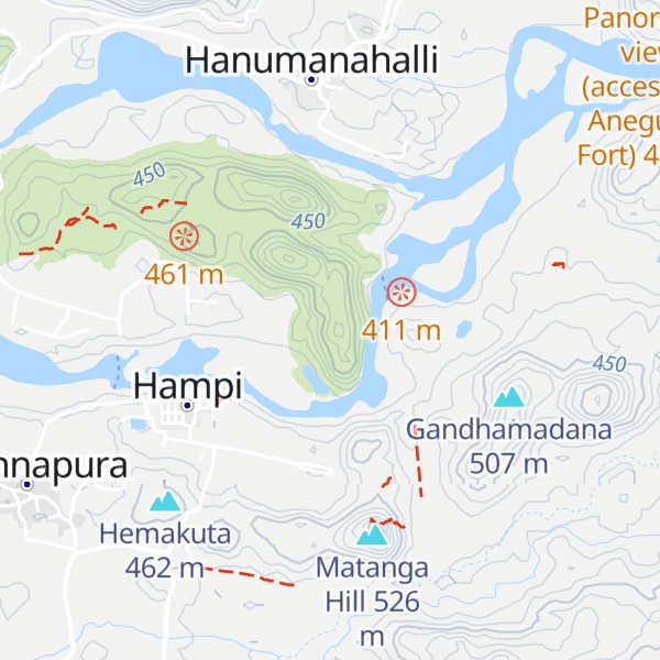 Map of Rushyamuka hill