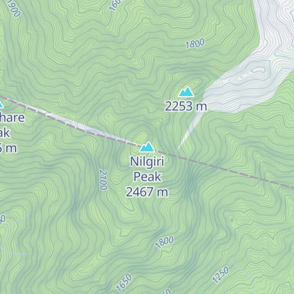Map of Nilgiri Peak