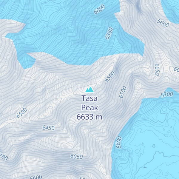 Map of Tasa Peak
