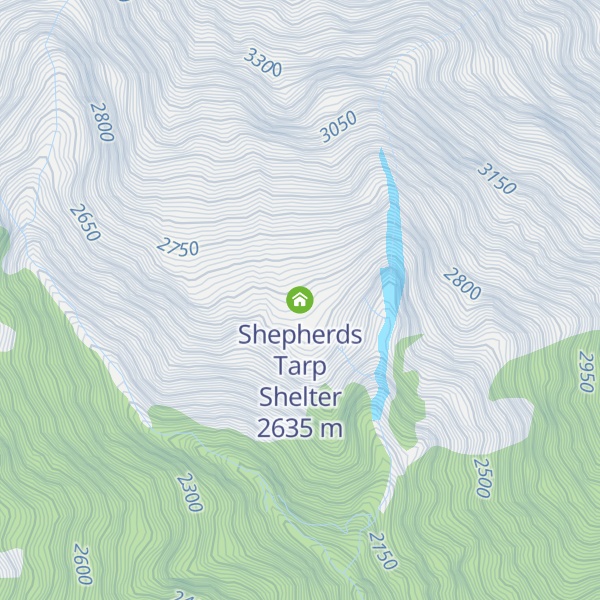 Map of Shepherds Tarp Shelter